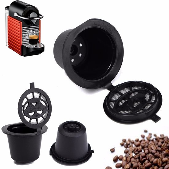 Imagen de 3 Capsulas Reutilizables Para Maquinas Nespresso