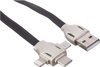 Imagen de Cargador de Auto 3 En 1 Iphone, Micro, Tipo-C 2.4A
