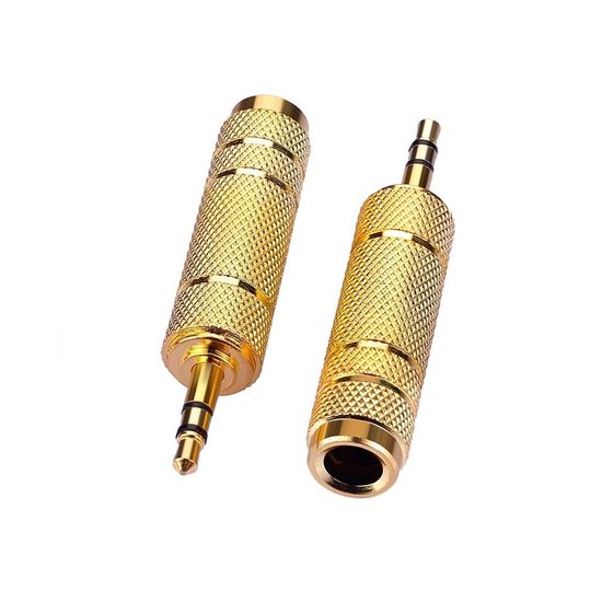 Imagen de Adaptador De Audio Mic Auriculares 1/4 6,5 a Jack 3,5mm