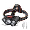 Imagen de Linterna Minero 5 LED Recargable Pesca, Caza