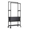 Imagen de Perchero Doble Metal Zapatero con Cesto 58x30x148 cm