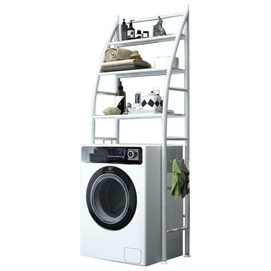 Imagen de Estanteria Rack Blanco Sobre Lavarropas 65x25x166 cm