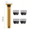 Imagen de Corta Barba T9 recargable USB 4 Peines Gold Vintage