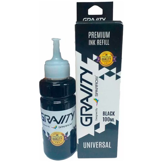Imagen de Tinta Gravity 100 ML Negra Universal Sistema Continuo