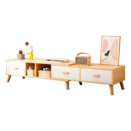 Imagen de Rack TV Madera Largo Extensible 120-198 cm Mövi