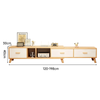 Imagen de Rack TV Madera Largo Extensible 120-198 cm Mövi