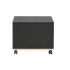Imagen de Mesa Ratona 90cm Natural y Negro con Ruedas Mövi