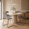 Imagen de Silla Moderna de Polipropileno con Base de Metal Mövi