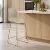Imagen de Taburete Alto Minimalista con Respaldo y Base de Hierro Mövi