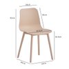 Imagen de Silla de Comedor Polipropileno Reforzado Beige Mövi