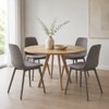 Imagen de Silla de Comedor de Polipropileno con Asiento Acolchonado Mövi