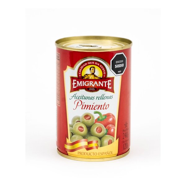 Imagen de Aceituna Emigrante Rellena de Morron Lata 240 gr