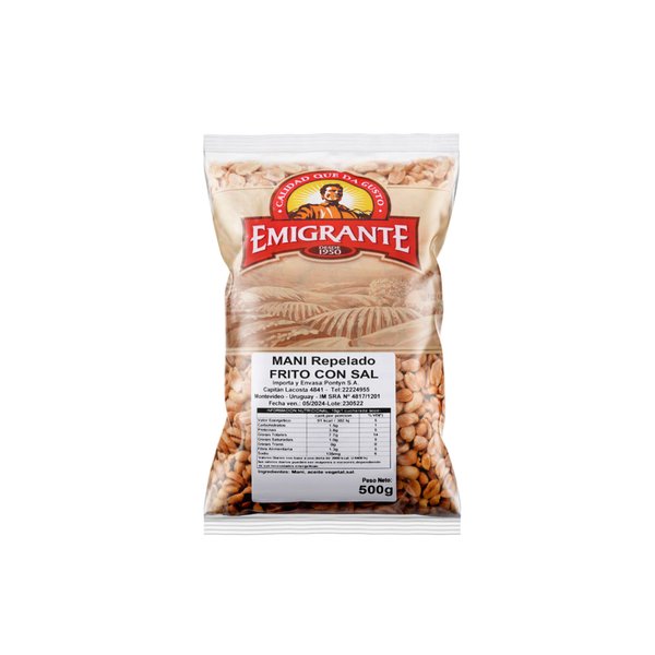Imagen de Mani Emigrante Repelado Frito C/sal 400 gr