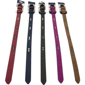 Imagen de Collar Eco Cuero Hueso Cosido Chico Hx- 086