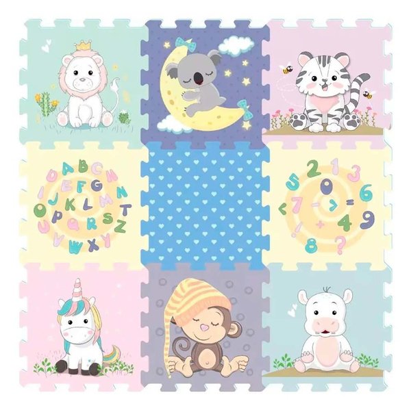 Imagen de Alfombra Goma Eva 9 Pcs (edu. & Animale)