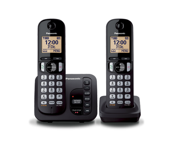 Imagen de Teléfono inalámbrico Panasonic con Contestador 2 auriculares