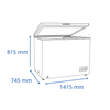 Imagen de Freezer horizontal James 418L