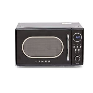 Imagen de HORNO MICROONDAS JAMES  RETRO NEGRO