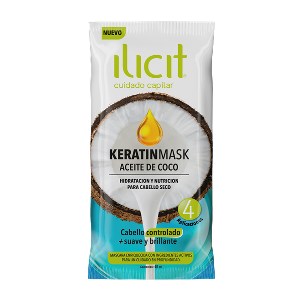 ILICIT - MASCARA - KERATINA - COCO - 40 GRS