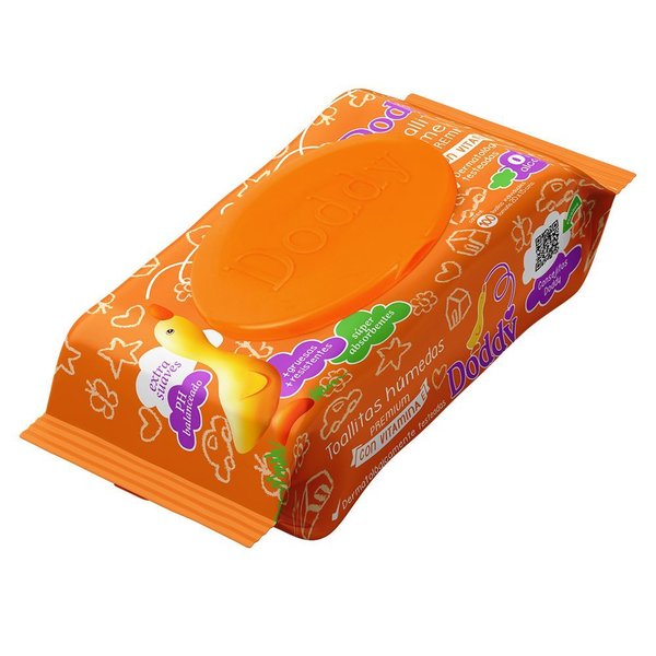 DODDY - TOALLITAS HUMEDAS - 100 UNID - VIT E