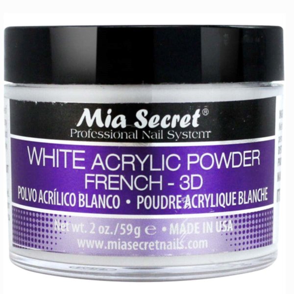 MIA SECRET - POLVO ACRILICO - BLANCO - 59 GRS 