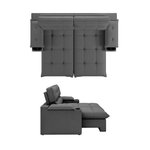 Imagen de Sofá Reclinable 3 Cuerpos Liverpool Gris 2,40m
