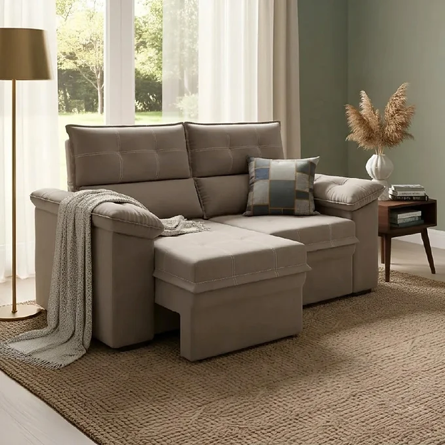 Imagen de Sillón Reclinable 2 Cuerpos Alaska Capuccino