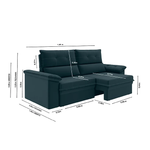 Imagen de Sillón Reclinable 2 Cuerpos Alaska Petróleo