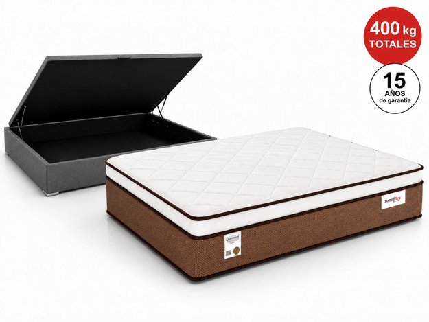 Imagen de Conjunto Baulera entera Smart Flex Queen 30cm