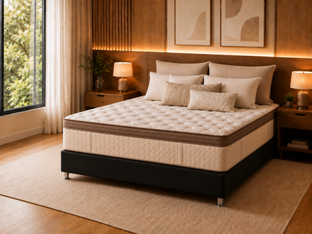 Imagen de Sommier Box 2 Plazas Híbrido Royal Látex 36cm