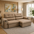 Imagen de Sofá Reclinable 3 Cuerpos Liverpool Capuccino 2,40m