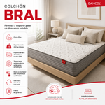 Imagen de Colchón Espuma Bral 2 Plazas 25cm