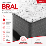 Imagen de Conjunto Sommier Bral 2 Plazas
