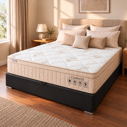 Imagen de Sommier con Baúl 2 Plazas Híbrido Climate Copper