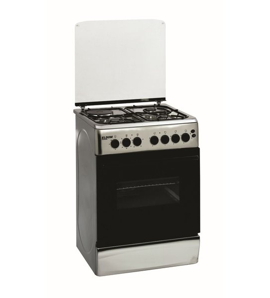 Imagen de Cocina Combinada Vicenza Eldom Inox Turbina 3h Gas Y Disco Rápido