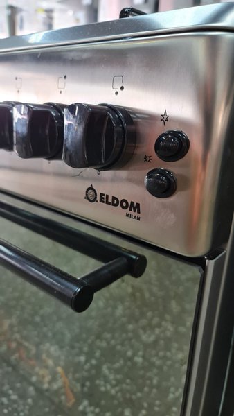 Imagen de Cocina combinada ELDOM MILAN 4h gas turbina timer inox
