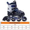 Imagen de Patin roller 4 en linea ruedas de silicona  base de aluminio