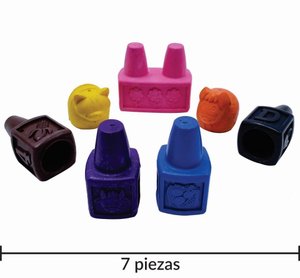 Imagen de Crayolas para dedo x 7 piezas dibujo pinturas