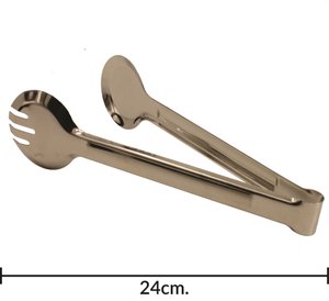 Imagen de Pinza para ensalada de metal redonda