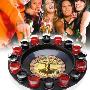 Imagen de Ruleta de shots con 16 vasos de cristal