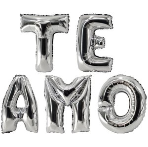 Imagen de Globos metalizados cartel te amo