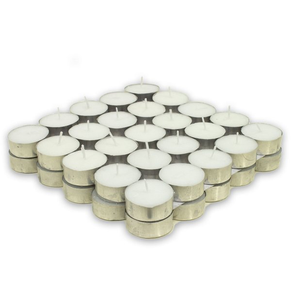 Imagen de Velas chatas blancas 50  unidades