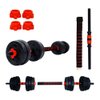 Imagen de Set 2 Mancuernas ajustables con Barra 3 en 1 de 30 Kg Disco Pesa Pvc