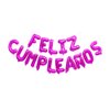Imagen de Globos metalizados cartel feliz cumpleaños decoración fiestas