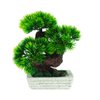 Imagen de Adorno maceta rústica con bonsai de pino