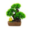 Imagen de Adorno maceta rústica con bonsai de pino