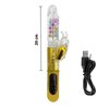 Imagen de Consolador Vibrador con estimulador mariposa USB