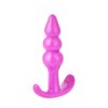 Imagen de Plug Dilatador anal con anillos base curva