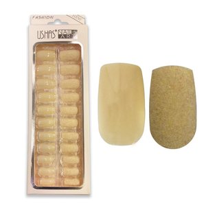 Imagen de Uñas postizas terciopelo y colores lisos 24 unidades  Ushas
