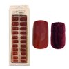 Imagen de Uñas postizas terciopelo y colores lisos 24 unidades  Ushas